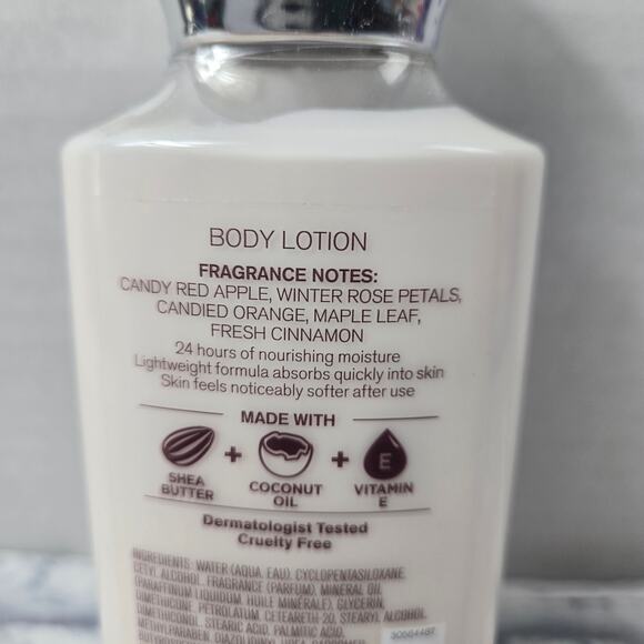 Sealed Bath and Bodyworks Winter Candy Apple 24 Hour Body Lotion 8oz Shea Butter - Picture 6 of 8